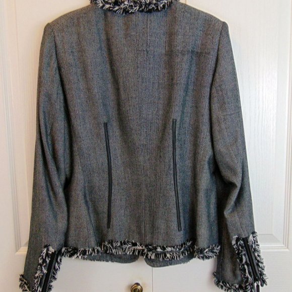 Hygard Fringed Blazer - Designer - Size 10 - NEVER WORN - Picture 2 of 3